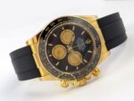 Rolex Daytona 40mm 126518 Black Yellow Gold Oysterflex ERF Factory Eta Saat detay 8
