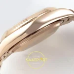 Rolex Day Date 128235 Yeşil Roma Rakamlı Kadran 36mm QF Eta Saat detay 9