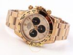 Rolex Daytona 40mm 126505 Rose Gold Black Subdial Oyster VSF Factory Eta Saat detay 9