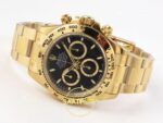 Rolex Daytona 40mm 126508 Yellow Gold Black Subdial Oyster VSF Factory Eta Saat detay 9