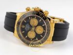 Rolex Daytona 40mm 126518 Black Yellow Gold Oysterflex ERF Factory Eta Saat detay 9