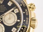 Rolex Daytona 40mm 126518 Black Yellow Gold Diamonds Oysterflex ARF Factory Eta Saat detay 10