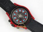 Rolex Daytona DIW Red Carbon Iron Man Red Dial Black Nylon Eta Saat detay 12