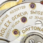 Rolex Daytona 40mm 126515 Black Rose Gold Diamonds VF Factory Eta Saat detay 15