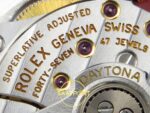 Rolex Daytona 40mm 126519 Black Silver Subdial Diamonds Oysterflex VF Factory Eta Saat detay 17