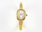 Cartier Baignoire Bayan ETA Saat 23mm x 7.1mm Ön Cephe Kadran ve Kasa Görünümü Super Clone — Kadran ve Bezel Görünümü