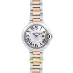 Cartier Ballon Bleu 33mm Çelik Sarı Altın Sedef Kadran Bayan Super Clone ETA Görünüm 1 — Kadran ve Bezel Görünümü