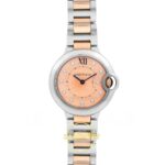 Cartier Ballon Bleu 33mm Çelik Sarı Altın Beyaz Kadran Bayan Super Clone ETA Görünüm 1 — Kadran ve Bezel Görünümü