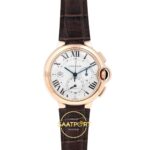 Cartier Ballon Bleu Erkek ETA Saat 47mm Ön Cephe Kadran ve Kasa Görünümü Super Clone — Kadran ve Bezel Görünümü