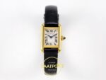 Cartier Tank Bayan ETA Saat 16.5mm Ön Cephe Kadran ve Kasa Görünümü Super Clone — Kadran ve Bezel Görünümü
