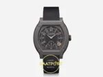 F.P. Journe Élégante Titalyt Antrasit-Siyah Kadran Gece Siyahı Kordon Super Clone ETA - Önden Tam Boy Stüdyo Görünümü — Kadran ve Bezel Görünümü