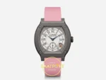 F.P. Journe Élégante Titalyt Beyaz Kadran Pembe Kordon Super Clone ETA - Önden Tam Boy Stüdyo Görünümü — Kadran ve Bezel Görünümü