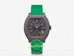 F.P. Journe Élégante Titalyt Siyah Kadran Zümrüt Yeşil Kordon Super Clone ETA - Önden Tam Boy Stüdyo Görünümü — Kadran ve Bezel Görünümü