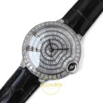 Cartier Ballon Bleu 42mm Çelik Beyaz Kadran Erkek Super Clone ETA Görünüm 2 — Kadran ve Bezel Görünümü