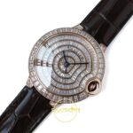 Cartier Ballon Bleu 42mm Rose Gold Beyaz Kadran Erkek Super Clone ETA Görünüm 2 — Kadran ve Bezel Görünümü
