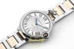 Cartier Ballon Bleu Erkek ETA Saat 42mm Roma Rakamlı Kadran ve İbre Detayı Yakın Plan Super Clone — Kadran ve Bezel Görünümü