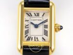 Cartier Tank Bayan ETA Saat 16.5mm Roma Rakamlı Kadran ve İbre Detayı Yakın Plan Super Clone — Kadran ve Bezel Görünümü