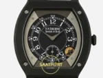 F.P. Journe Élégante Titalyt Siyah-Gri Kadran Siyah Kordon Super Clone ETA - 45 Derece Çapraz Kasa ve Kadran Görünümü — Kadran ve Bezel Görünümü