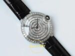 Cartier Ballon Bleu 42mm Çelik Beyaz Kadran Erkek Super Clone ETA Görünüm 3 — Kadran ve Bezel Görünümü