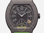 F.P. Journe Élégante Titalyt Siyah Kadran Açık Yeşil Kordon Super Clone ETA - Kadran, İbreler ve Saat 4:30 Hareket Dedektörü — Kadran ve Bezel Görünümü