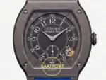 F.P. Journe Élégante Titalyt Siyah Kadran Kobalt Mavi Kordon Super Clone ETA - Kadran, İbreler ve Saat 4:30 Hareket Dedektörü — Kadran ve Bezel Görünümü