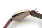 Cartier Ballon Bleu 28mm Çelik Beyaz Kadran Kırmızı Deri Kordon Bayan Super Clone ETA Görünüm 4 — Kadran ve Bezel Görünümü