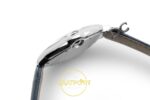 Cartier Ballon Bleu 42mm Çelik Mavi Kadran Mavi Deri Kordon Erkek Super Clone ETA Görünüm 4 — Kadran ve Bezel Görünümü