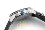 Cartier Calibre Diver 42mm Çelik Beyaz Kadran Erkek Super Clone ETA Görünüm 4 — Kadran ve Bezel Görünümü