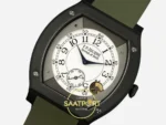 F.P. Journe Élégante Titalyt Beyaz Kadran Yeşil Kordon Super Clone ETA - Kasa, Bezel ve Kadran Yakın Plan Detayı — Kadran ve Bezel Görünümü