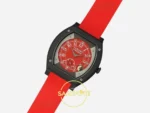 F.P. Journe Élégante Titalyt Kırmızı Kadran Kırmızı Kordon Super Clone ETA - Kasa, Bezel ve Kadran Yakın Plan Detayı — Kadran ve Bezel Görünümü