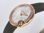 Cartier Ballon Blanc De Cartier Bayan ETA Saat 30mm Yatay Kadran ve Çizilmez Safir Kristal Cam Derinliği Super Clone — Kadran ve Bezel Görünümü