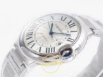 Cartier Ballon Bleu Erkek ETA Saat 42mm Yatay Kadran ve Çizilmez Safir Kristal Cam Derinliği Super Clone — Kadran ve Bezel Görünümü