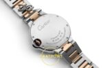 Cartier Ballon Bleu 33mm Çelik Sarı Altın Beyaz Kadran Bayan Super Clone ETA Görünüm 5 — Kadran ve Bezel Görünümü
