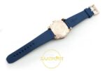 Cartier Calibre Diver 42mm Rose Gold Mavi Kadran Erkek Super Clone ETA Görünüm 5 — Kadran ve Bezel Görünümü