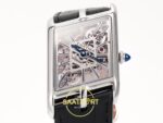 Cartier Prive Erkek ETA Saat 47.15mm x 26.2mm x 7.82mm Yatay Kadran ve Çizilmez Safir Kristal Cam Derinliği Super Clone — Kadran ve Bezel Görünümü