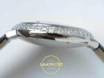 Cartier Ballon Bleu 42mm Çelik Beyaz Kadran Erkek Super Clone ETA Görünüm 6 — Kadran ve Bezel Görünümü