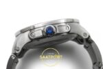 Cartier Calibre 42mm Çelik Siyah Kadran Çelik Bilezik Erkek Super Clone ETA Görünüm 6 — Kadran ve Bezel Görünümü