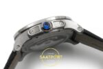 Cartier Calibre 42mm Çelik Siyah Kadran Erkek Super Clone ETA Görünüm 6 — Kadran ve Bezel Görünümü