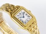 Cartier Panthere De Cartier Bayan ETA Saat 22mm Kasa Yan Profili ve Ergonomik Bilek Oturuşu Super Clone — Kadran ve Bezel Görünümü