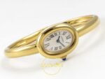 Cartier Baignoire Bayan ETA Saat 23mm x 7.1mm Kurma Kolu Koruması ve 316L Çelik Gövde İşçiliği Super Clone — Kadran ve Bezel Görünümü