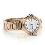 Cartier Ballon Bleu 33mm Rose Gold Beyaz Kadran Bayan Super Clone ETA Görünüm 7 — Kadran ve Bezel Görünümü