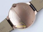 Cartier Ballon Bleu 42mm Rose Gold Beyaz Kadran Erkek Super Clone ETA Görünüm 7 — Kadran ve Bezel Görünümü