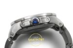 Cartier Calibre 42mm Çelik Beyaz Kadran Çelik Bilezik Erkek Super Clone ETA Görünüm 7 — Kadran ve Bezel Görünümü