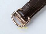 Cartier Ballon Bleu 42mm Rose Gold Beyaz Kadran Erkek Super Clone ETA Görünüm 8 — Kadran ve Bezel Görünümü