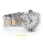 Cartier Ballon Bleu Erkek ETA Saat 42mm Arka Kapak Cartier Gravür ve Mekanizma Görünümü Super Clone — Kadran ve Bezel Görünümü