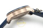 Cartier Calibre Diver 42mm Rose Gold Mavi Kadran Erkek Super Clone ETA Görünüm 8 — Kadran ve Bezel Görünümü
