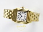 Cartier Panthere De Cartier Bayan ETA Saat 22mm Arka Kapak Cartier Gravür ve Mekanizma Görünümü Super Clone — Kadran ve Bezel Görünümü