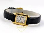 Cartier Tank Bayan ETA Saat 16.5mm Arka Kapak Cartier Gravür ve Mekanizma Görünümü Super Clone — Kadran ve Bezel Görünümü