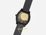 F.P. Journe Élégante Titalyt Antrasit-Siyah Kadran Gece Siyahı Kordon Super Clone ETA - Şeffaf Safir Arka Kapak ve Calibre 1210 — Kadran ve Bezel Görünümü