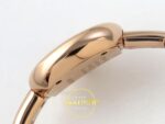 Cartier Baignoire 23mm Rose Gold Beyaz Kadran Bayan Super Clone ETA Görünüm 9 — Kadran ve Bezel Görünümü
